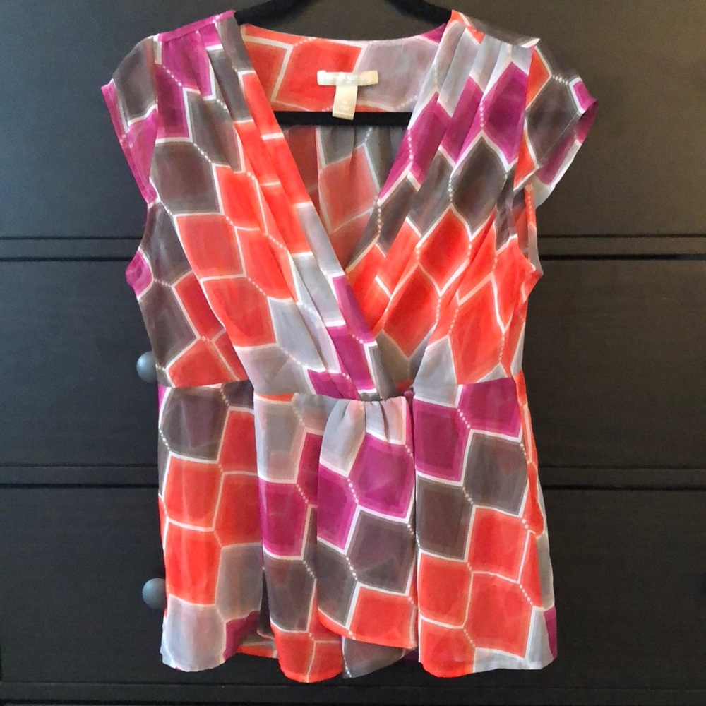 Banana republic wrap blouse